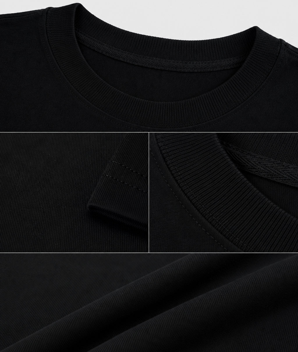 Premium Blank | Oversize | Black 180 gsm