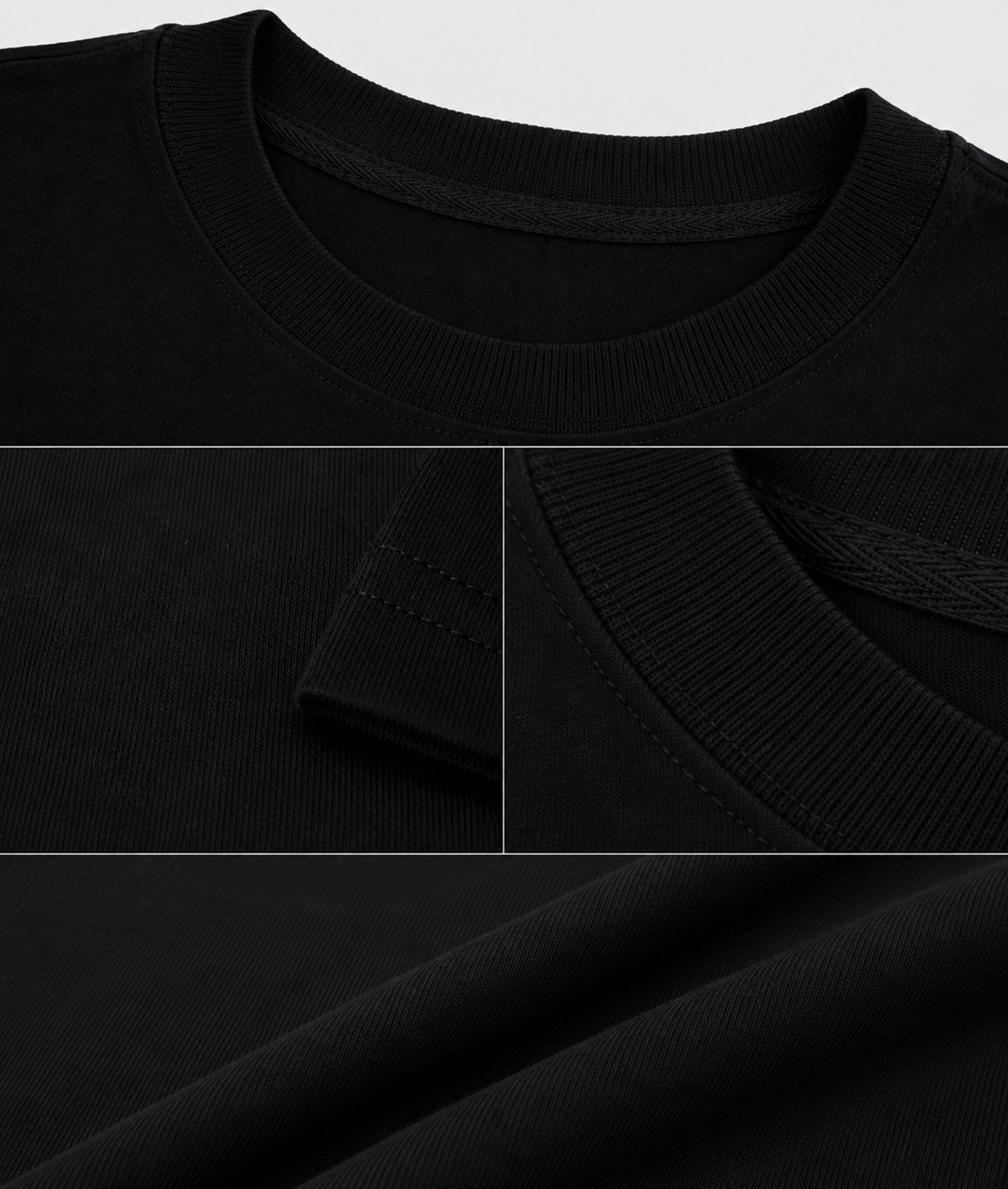 Premium Blank | Oversize | Black 180 gsm